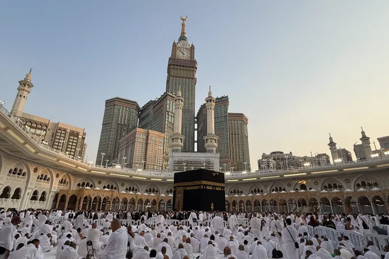 Muslim pilgrims at the Grand Mosque in Mecca on September 14, 2026