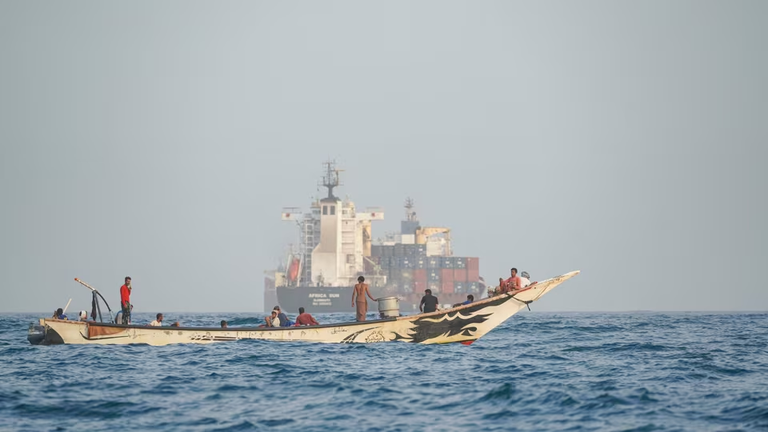 At least four crew members were killed.