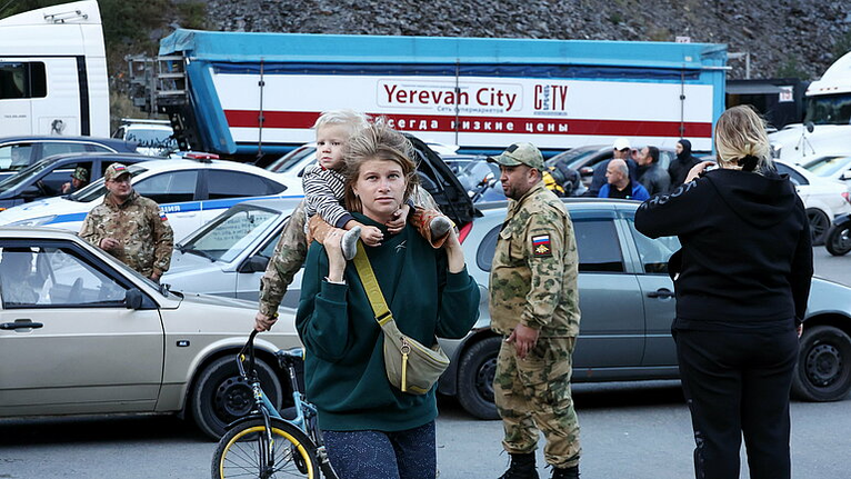 Russian border migration to Georgia, 2022